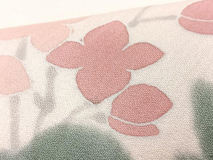 平和屋着物■訪問着　草花文　暈し染め　正絹　逸品　CABH4045xe