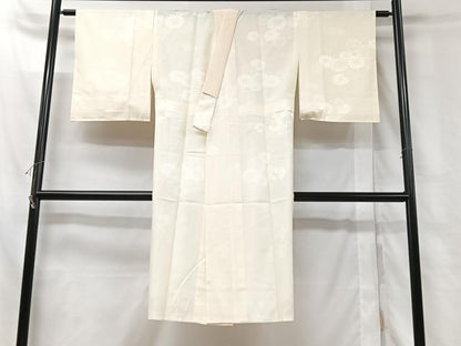 平和屋着物■長襦袢　無双仕立て　舞菊地紋　正絹　逸品　CABH4046xe