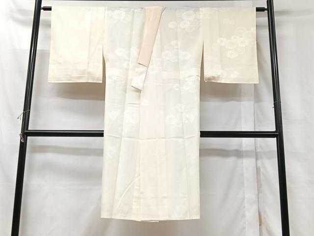 平和屋着物■長襦袢　無双仕立て　舞菊地紋　正絹　逸品　CABH4046xe
