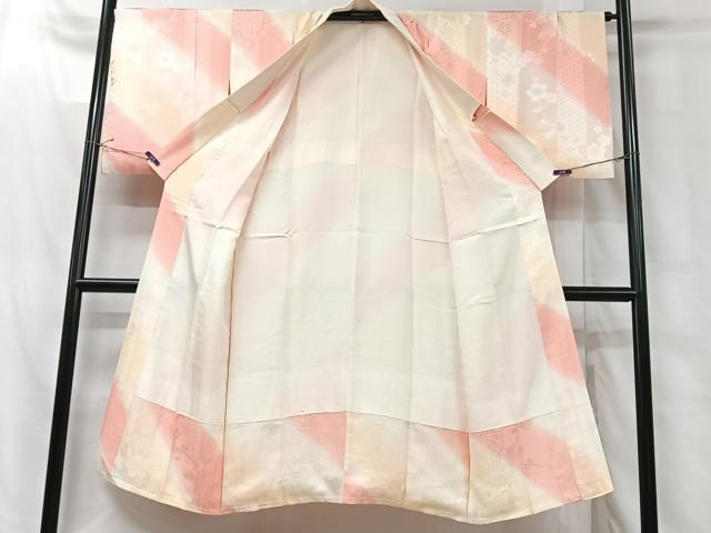 平和屋着物■長襦袢　袷　舞梅地紋　正絹　逸品　CABH4047xe