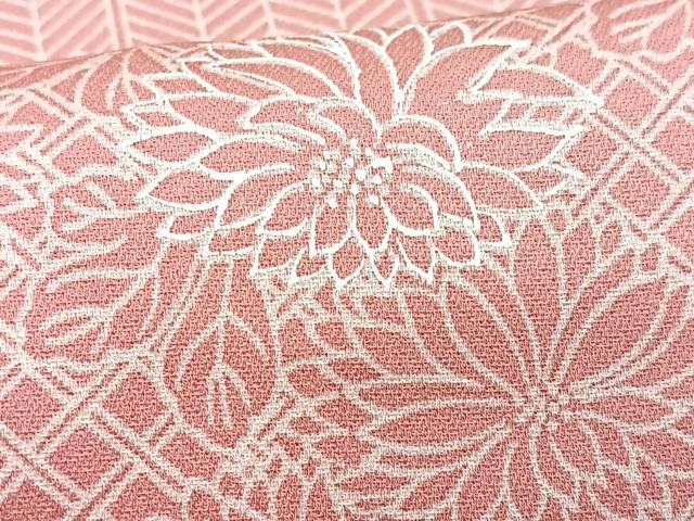 平和屋着物■上質な小紋　草花文　正絹　逸品　CABH4052xe
