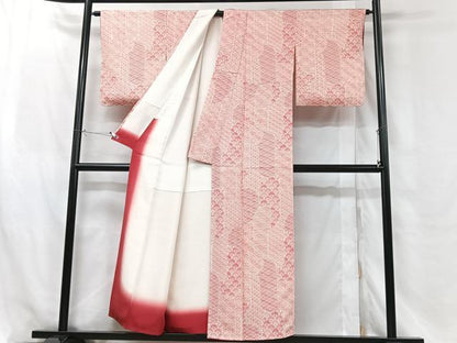 平和屋着物■上質な小紋　青海波　正絹　逸品　CABH4054xe