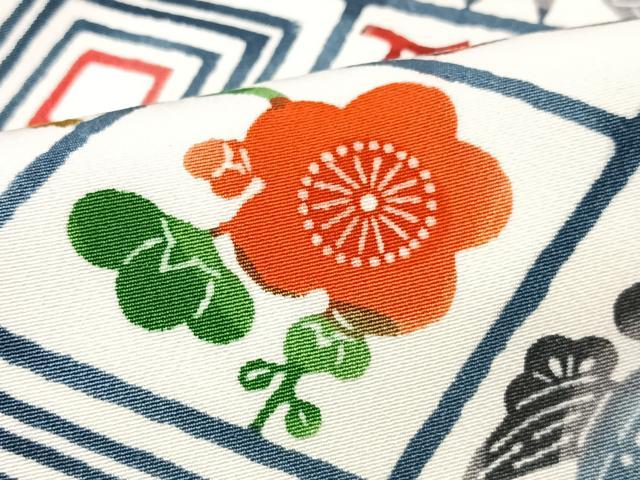 平和屋着物■上質な小紋　菱花文　正絹　逸品　CABH4066xe