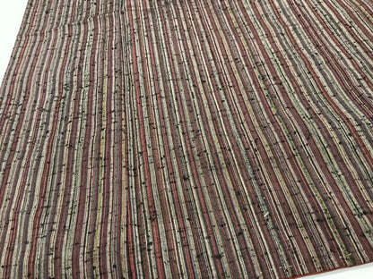 平和屋着物■上質な紬　縞　正絹　逸品　CABH4075xe