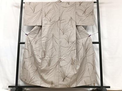 平和屋着物■上質な紬　芝草文　正絹　逸品　CABH4077xe