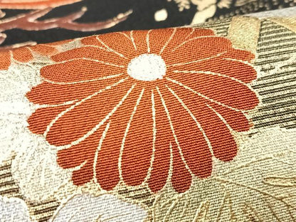 平和屋着物■豪華黒留袖　作家物　扇面松文　暈し染め　金彩　正絹　逸品　CABH4079xe