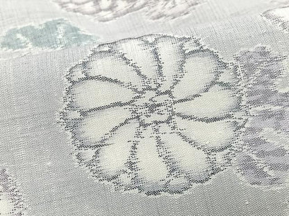 平和屋着物■上質な紬　草花文　正絹　逸品　CABH4118xe