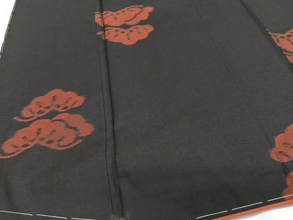平和屋着物■上質な紬　松葉文　大丸扱い　正絹　逸品　CABH4121xe