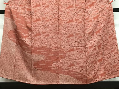 平和屋着物■訪問着　流水枝梅文　正絹　逸品　CABH4125xe