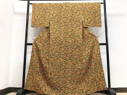 平和屋着物■上質な小紋　冊子文　正絹　逸品　CABH4126xe