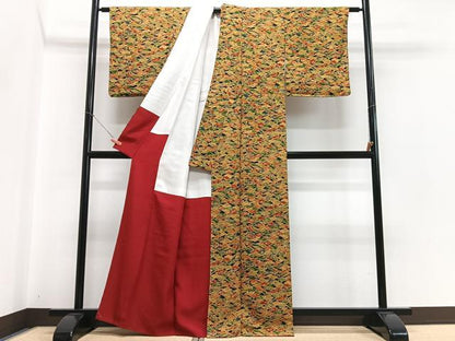 平和屋着物■上質な小紋　冊子文　正絹　逸品　CABH4126xe