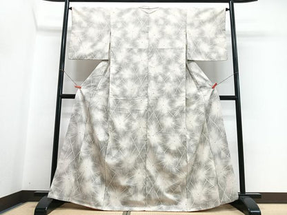 平和屋着物■上質な紬　霞文　正絹　逸品　CABH4129xe
