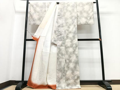 平和屋着物■上質な紬　霞文　正絹　逸品　CABH4129xe