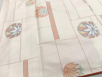 平和屋着物■上質な紬　毬文　正絹　逸品　CABH4134xe