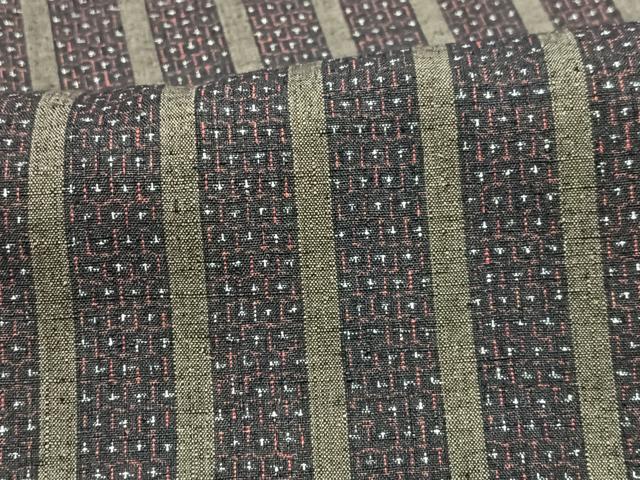 平和屋着物■上質な紬　縞　正絹　逸品　CABH4216xe