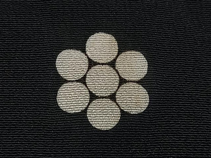 平和屋着物■豪華黒留袖　作家物　駒刺繍　渡り橋扇面花文　金彩　正絹　逸品　CABH4217xe