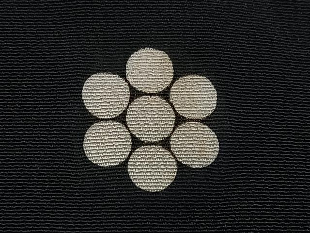 平和屋着物■豪華黒留袖　作家物　駒刺繍　渡り橋扇面花文　金彩　正絹　逸品　CABH4217xe