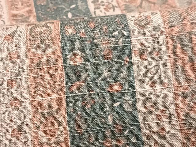 平和屋着物■上質な小紋　更紗花間道　正絹　逸品　CABH4224xe