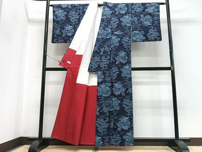 平和屋着物■上質な紬　草花文　やまと誂製　正絹　逸品　CABH4228xe