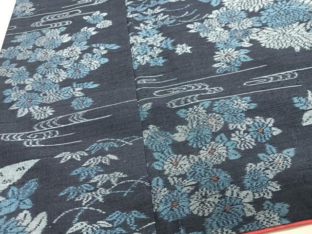 平和屋着物■上質な紬　草花文　やまと誂製　正絹　逸品　CABH4228xe