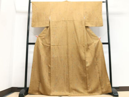 平和屋着物■上質な小紋　枝垂れ桜文　正絹　逸品　CABH4234xe