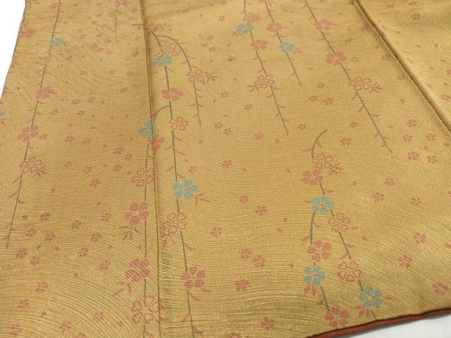 平和屋着物■上質な小紋　枝垂れ桜文　正絹　逸品　CABH4234xe