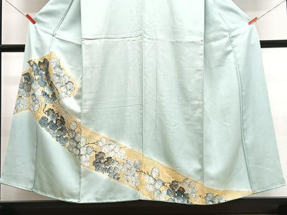 平和屋着物■訪問着　枝葉文　金彩　正絹　逸品　CABH4236xe