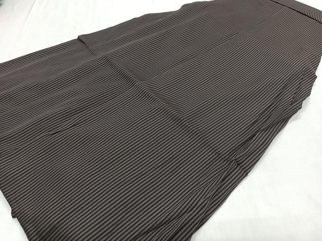 平和屋着物●男性　行灯袴　縞　正絹　逸品　CABH4237xe