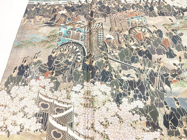 平和屋着物■豪華黒留袖　作家物　葵祭　暈し染め　金彩　正絹　逸品　CABH4238xe