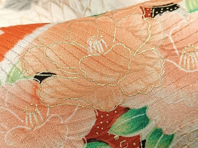 平和屋着物■豪華振袖　絞り　源氏車草花文　金彩　正絹　逸品　CABH4299xe