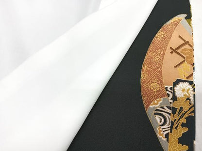平和屋着物■豪華黒留袖　御所車松竹梅花文　金彩　正絹　逸品　CABH4245xe