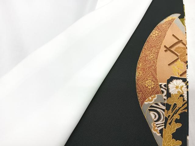 平和屋着物■豪華黒留袖　御所車松竹梅花文　金彩　正絹　逸品　CABH4245xe