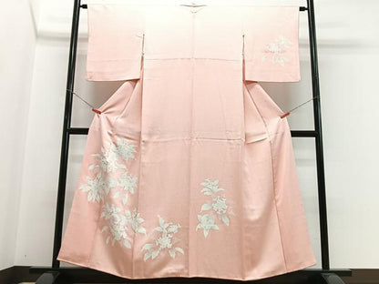 平和屋着物■訪問着　草花文　暈し染め　正絹　逸品　CABH4251xe