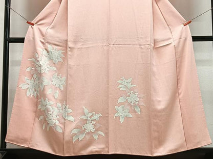 平和屋着物■訪問着　草花文　暈し染め　正絹　逸品　CABH4251xe