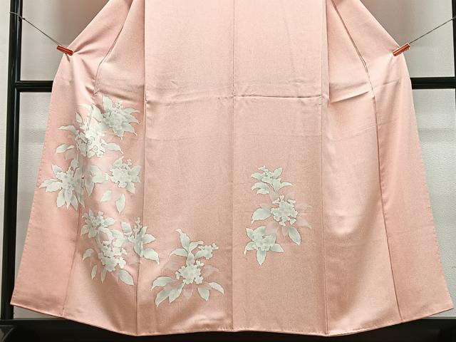 平和屋着物■訪問着　草花文　暈し染め　正絹　逸品　CABH4251xe
