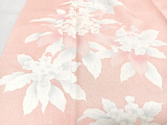 平和屋着物■訪問着　草花文　暈し染め　正絹　逸品　CABH4251xe