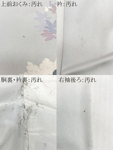 平和屋着物■訪問着　枝花文　正絹　逸品　CABH4254xe