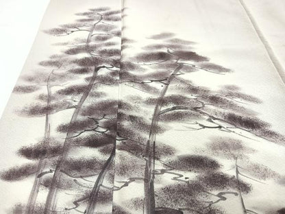 平和屋着物■訪問着　手描き　枝松文　暈し染め　正絹　逸品　CABH4267xe
