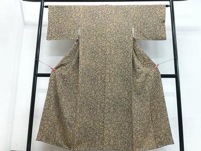 平和屋着物■上質な小紋　陶器花唐草文　正絹　逸品　CABH4268xe