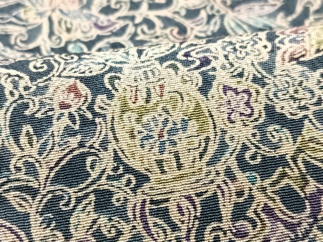 平和屋着物■上質な小紋　陶器花唐草文　正絹　逸品　CABH4268xe