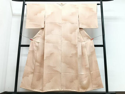 平和屋着物■上質な小紋　芝草文　暈し染め　正絹　逸品　CABH4270xe