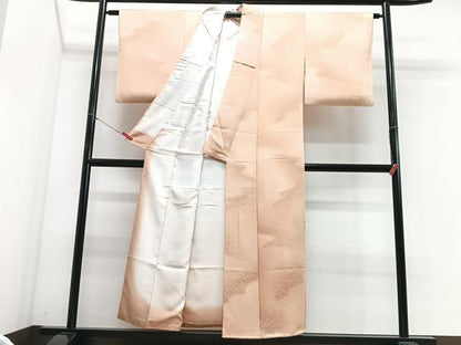 平和屋着物■上質な小紋　芝草文　暈し染め　正絹　逸品　CABH4270xe
