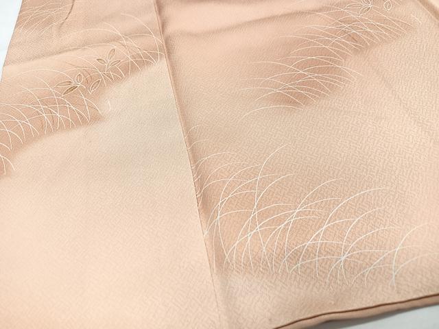 平和屋着物■上質な小紋　芝草文　暈し染め　正絹　逸品　CABH4270xe