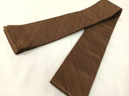 平和屋着物●男性　本場筑前博多織　両面　角帯　斜線文　正絹　逸品　CABH4403vp