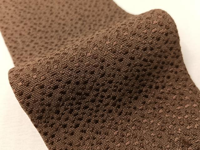 平和屋着物●男性　本場筑前博多織　角帯　あられ文様　正絹　逸品　CABH4404vp