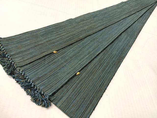 平和屋着物●男性　本場筑前博多織　角帯　雨縞　正絹　逸品　CABH4405vp