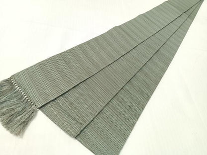 平和屋着物●男性　本場筑前博多織　角帯　斜線文　正絹　逸品　CABH4406vp