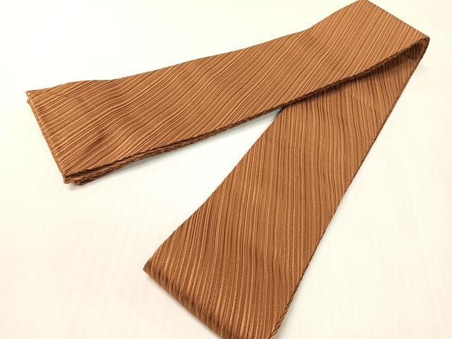 平和屋着物●男性　本場筑前博多織　角帯　斜線文　正絹　逸品　CABH4415vp