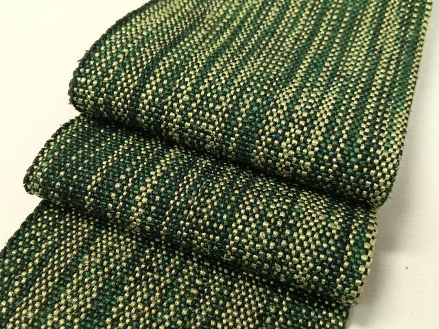 平和屋着物●男性　角帯　紬地　霞文　正絹　逸品　CABH4416vp