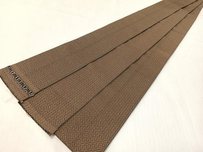 平和屋着物●男性　本場筑前博多織　角帯　吉祥花文　正絹　逸品　CABH4419vp